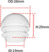 16-Pack (1-1/8", 28 mm, Flyshop Plastic End Caps Pipe Plugs Round Tube Inserts Furniture Gliders for Tables and Chairs