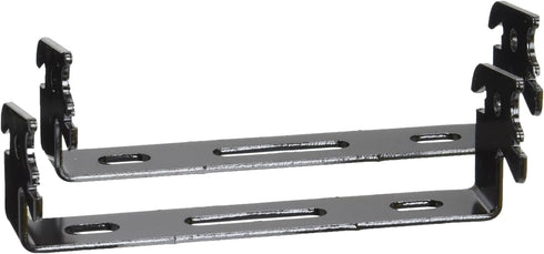 Wall Control Black C-Bracket Slotted Metal Pegboard Hook for Pegboard and Slotted Tool Board - 1in x 4in