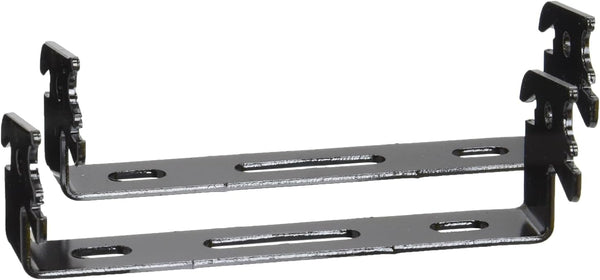 Wall Control Black C-Bracket Slotted Metal Pegboard Hook for Pegboard and Slotted Tool Board - 1in x 4in
