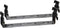 Wall Control Black C-Bracket Slotted Metal Pegboard Hook for Pegboard and Slotted Tool Board - 1in x 4in