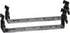 Wall Control Black C-Bracket Slotted Metal Pegboard Hook for Pegboard and Slotted Tool Board - 1in x 4in