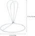 4-Pack 3.34X3.14X3.14In OSALADI Lampshade Frame Cone Shape Wire Lamp Cover with Ring Support for Diy Lamp Projects
