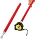 Red Magnet Extension Tool, Telescopic Magnetic Pick Up Tool with LED Flashlight, Flexible Pickup Gadget