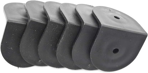 2 Inch 6Pcs LC LICTOP Plastic L Corner Bracket, Black Right Angle Corner Brace, Shelf Cabinet Support Braces for Light