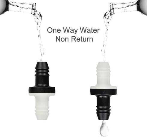 3/8" 10mm Inline Vacuum Barbed Check Valve - 1Pcs/2Pcs/5Pcs ABS One Way Water Non-Return Breather Valve