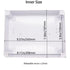 Zulkit Junction Box with Reserved Holes, IP65 Waterproof Dustproof Electrical Box ABS Plastic Project Enclosure White