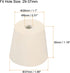 MECCANIXITY Rubber Tapered Plug 28mm to 37mm with 8mm Hole Test Tubes Bungs Stopper White for Lab Home 5 Pieces