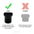 Skillflex (5) Light Socket Safety Cap Plugs for String Lights, Covers for Recessed and Standard Light Sockets