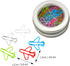 EXCEART 24pcs Plane-shaped Paper Clips, Portable File Clamp for Office Supply