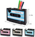 Cassette Tape Dispenser Pen Holder, Blue Stationery Desk Tidy Container Gift
