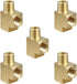 3/8" Male x 3/8" Female x 3/8" Female NPT Brass Street Tee, (5 Pack)
