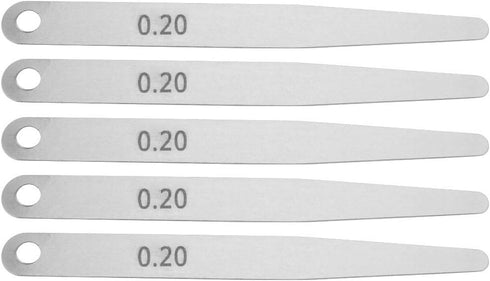 5pcs Feeler Gauge Metric Thickness Gage Measurement Tool, 0.2 Thickness Filler (0.2)