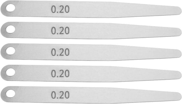 5pcs Feeler Gauge Metric Thickness Gage Measurement Tool, 0.2 Thickness Filler (0.2)