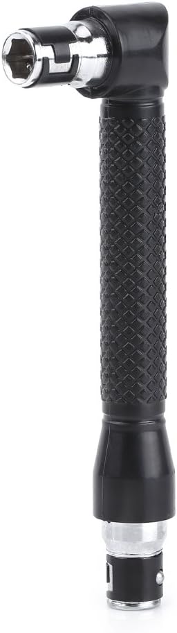 Asixx Hex Socket Wrench, L-Shape 1/4 Inch Hex Socket Wrench Double Head for Screwdriver Bits Hand Tool
