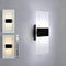 Touch Dimmable LED Wall Sconce with Switch Indoor 12W Hardwired Wall Light
