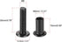 uxcell Screw Post for 5/16"(8mm) Hole Dia, Male M6x20mm Binding Bolts, 10 Sets