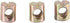 Set 10 M6 of Slotted Furniture Nuts for Beds and Chairs