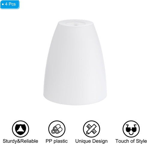 4.5" 3.9" 1.2" 4 Pack Bulb PATIKIL High Diameter Fitter Plastic Lampshade, Plastic Lamp Shade Replacement Light Cover