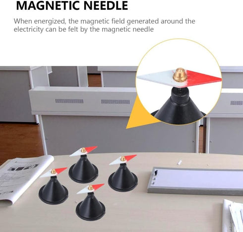 ULTECHNOVO Wing-Shaped Magnetic Needle Science Teaching Aid with Stand for Electromagnetic Induction Demonstration