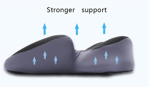 Generic 10cm Tailbone (19.3"x15.4"x4") Butterflys Shape Orthopedic Memory Foam Seat Cushion - Thick for Office Chair
