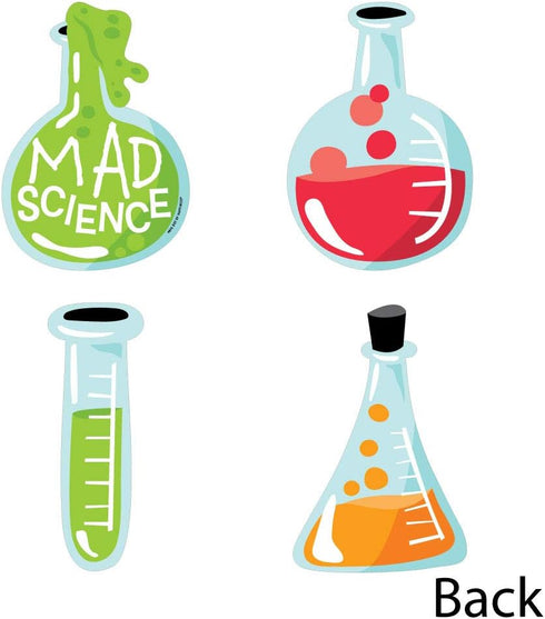 Big Dot of Happiness Scientist Lab Decorations - Beaker Test Tube DIY Baby Shower or Birthday Party Essentials, Set of