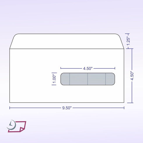 NextDayLabels - CMS HCFA 1500 Security Tint Self Seal Envelopes, 100 Per Pack