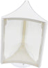 SEWACC Rotatable A5 Desktop Menu Holder White Triangular Three-sided Table Sign Stand