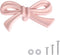 8 Pack Pink Bow Dresser Knobs, Large Decorative Cabinet Drawer Pull Handles