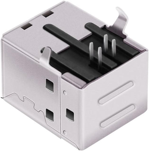MXRS USB Female Type-B Port 4-Pin Right Angle PCB DIP Jack Socket 10 Pack