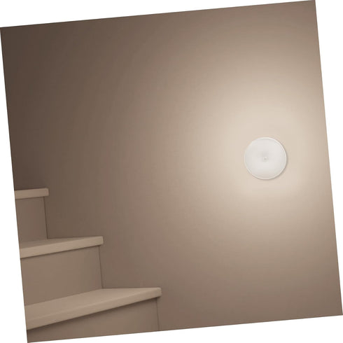 2sets TEHAUX Led Motion Sensor Night Light Cordless Rechargeable Induction Lamp Compact and Easy Install for Bedroom