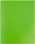 JAM PAPER Plastic 2 Pocket School POP Folders with Metal Prongs Fastener Clasps, Lime Green, 3/Pack