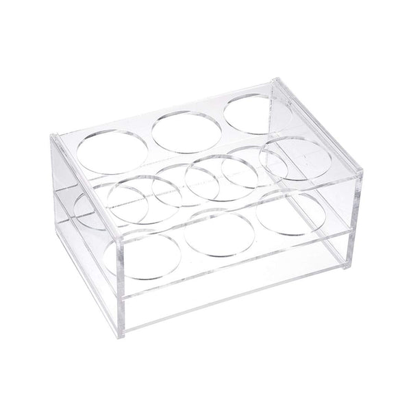 uxcell Clear Polypropylene Tube Rack, 6-Well for 100ml