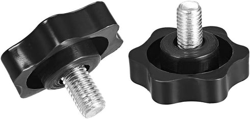 uxcell Clamping Handle Screw Knobs, M8 x 12mm Male Thread, 2pcs
