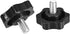 uxcell Clamping Handle Screw Knobs, M8 x 12mm Male Thread, 2pcs