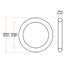 uxcell Nitrile Rubber O-Rings, Pack of 5, 150mm OD 142mm ID 4mm Width, Metric Sealing Gasket for Plumbing