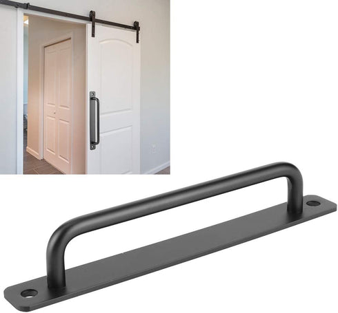 ViaGasaFamido Elegant Sliding Barn Door Handle, Black Flush Patio Door Handle for Wardrobes, Cabinets