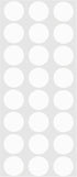 ChromaLabel 0.50 Inch Round Permanent Color Code Dot Stickers, 1200 Pack, 24 Labels per Sheet, White