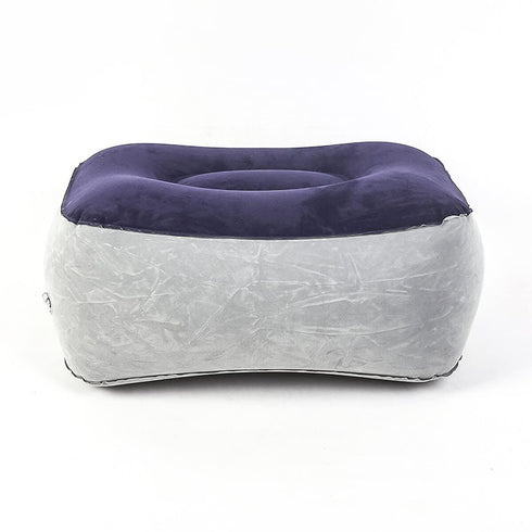 Inflatable Travel Foot Rest Pillows - Air Footrest Cushion for Travel, Office, and Home