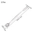 uxcell Lab Sampling Reagent Spoon 304 Stainless Steel 2 in 1 Double Head Laboratory Mixing Spatula 150mm 2Pcs