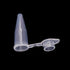 1000 Pcs 0.2ml Microcentrifuge Tubes with Snap Cap, Sterilized Clear Plastic Small Vials for Sample Storage