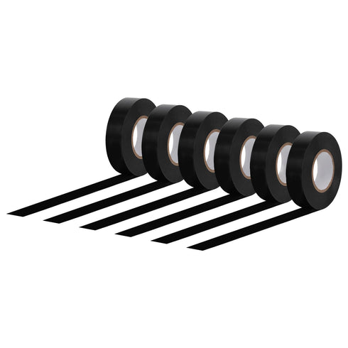 Amazon Basics Electrical Tape, 3/4-inch by 60-feet, Black, 6-Pack for Home DIY and Repairs