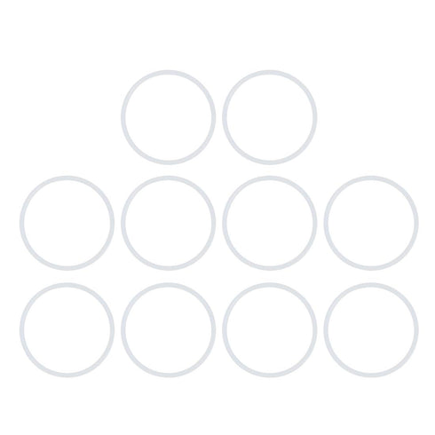 X AUTOHAUX Silicone O-Rings, VMQ Seal Gasket for Pipe Repair, 38mm OD 33.2mm ID 2.4mm Width, White, Pack of 10