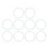 X AUTOHAUX Silicone O-Rings, VMQ Seal Gasket for Pipe Repair, 38mm OD 33.2mm ID 2.4mm Width, White, Pack of 10