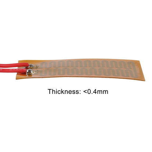 15pcs 25mmx50mm Film Heater Plate Adhesive Pad, 12V 7W Polyimide Heating Elements
