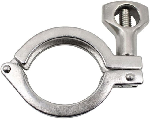 LQQIQIILII 1pcs 304 SUS Sanitary Tri Clamp with Silicon Gasket - Heavy Duty