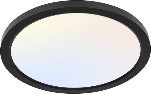 hykolity 12 Inch Selectable CCT LED Round Flat Panel Light, 24W 3000K/4000K/5000K,