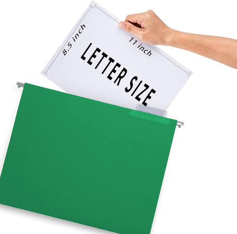 HERKKA Hanging File Folders, 30 Pack Letter Size Reinforced Hanging Folders for Bulky Files