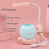 Cute Kids Lamp with Pen Holder, Snail Shape LED Desk Lamp, USB Charging Eye Protection Lamp with 360 Bendable Neck