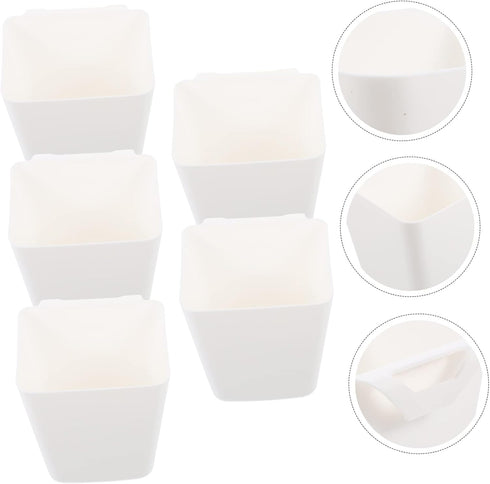 5pcs OUNONA Hanging Cup Holder for Rolling Cart Utility Cart Accessories Small Storage Boxes