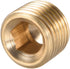uxcell Brass Hex Socket Pipe Fitting, G1/8 Male Thread Hose Adapter Connector, for Garden Pipe Pneumatic Solenoid Valve